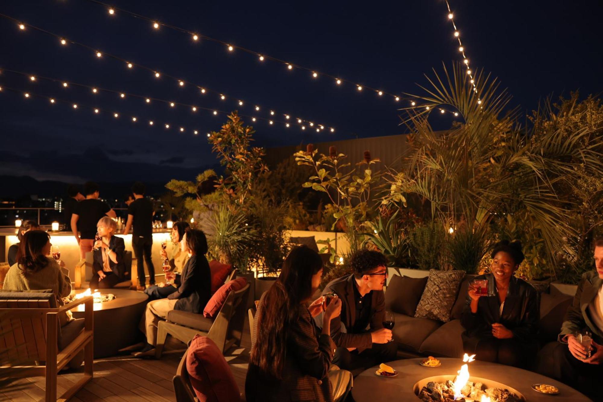 Nohga Hotel Kiyomizu Kyoto Exterior foto The Standard Hollywood's rooftop at night